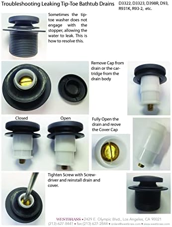High-Quality 1-12 x 14 bathtub waste assembly with ADA features