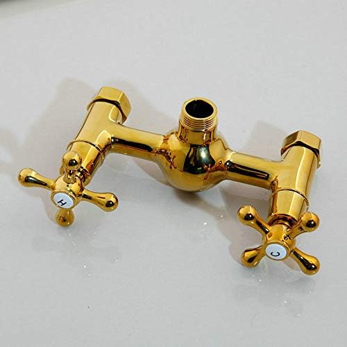 Golden-plated bathtub faucet