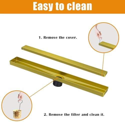 Stainless Steel Linear Shower Drain Kit