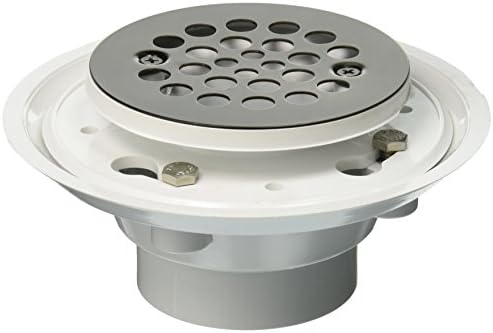 Jaclo 86563-PEW Complete Round Shower Drain 2 or 3 PVC Pewter