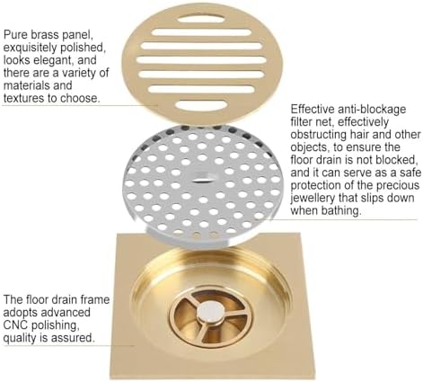 Sleek Antique Bath Floor Drain Cover