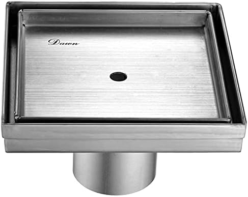5-inch 304 Stainless Steel Square Drain Smooth Finish
