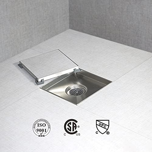 SaniteModar - 6-Inch Stainless Steel Shower Drain with Hair Strainer