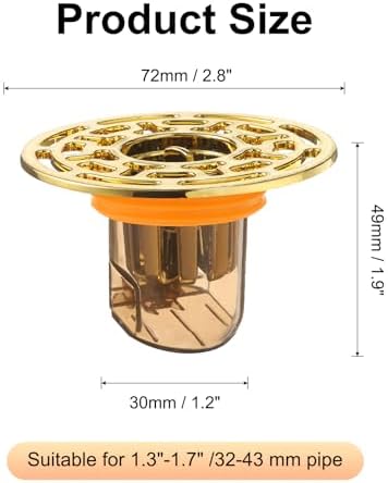 2Pcs Odor Proof Floor Drain