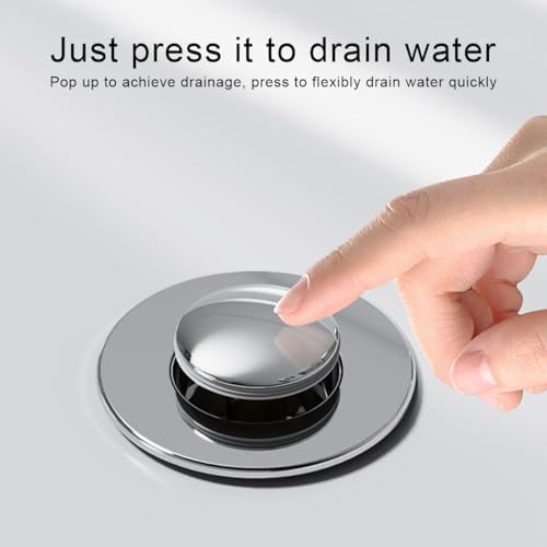 Sink Stopper Kit for Bathrooms Effortless Drainage with 2-Piece Design
