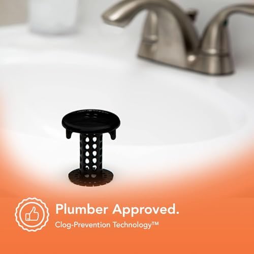 SinkShroom Hair Catcher Matte Black Sink Drain Protector