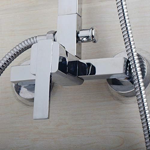 Chrome Finished Wall-Mounted 8-inch Rain Shower Faucet