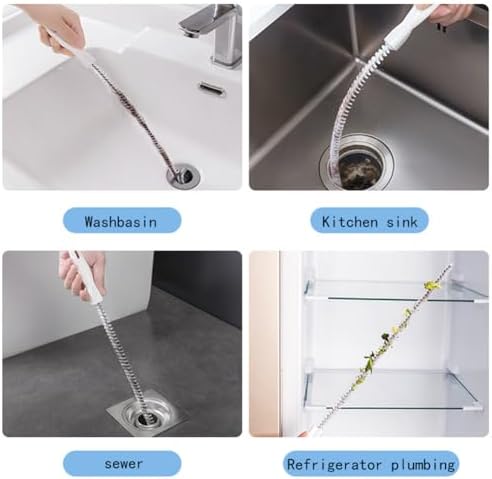 EYAKEG Sink Drain Overflow Cleaning Brush 178 Inch White 1