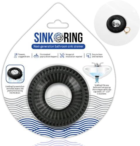 Bathroom Sink Drain Protector - Hair and More Caught