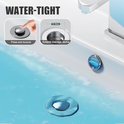 Bathroom Sink Stopper - Effortlessly Prevent Clogs