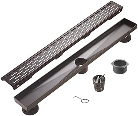 HeatGenie 24-inch Linear Shower Drain Venetian Bronze