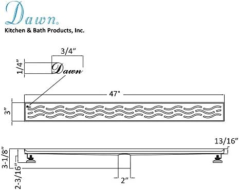 Durable 47 Stainless Steel Shower Drain