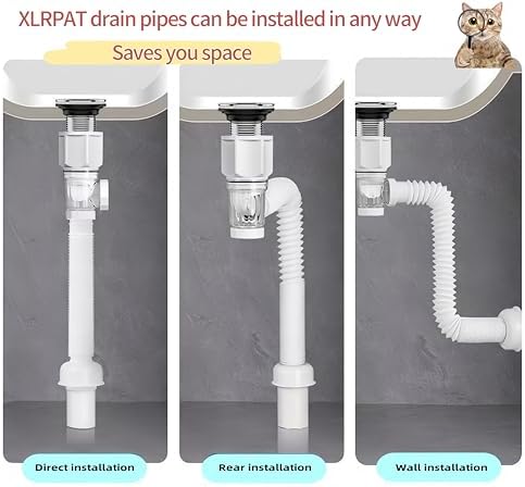 XLRPAT Sink Drain Kit with Ceramic Cap and Copper Basket 1