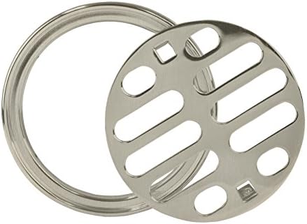 Westbrass Brass Snap-In Shower Strainer Grid and Crown Satin