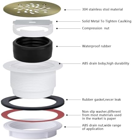 4-14 Stainless Steel Shower Drain - Lifetime Solution for Your Bathroom