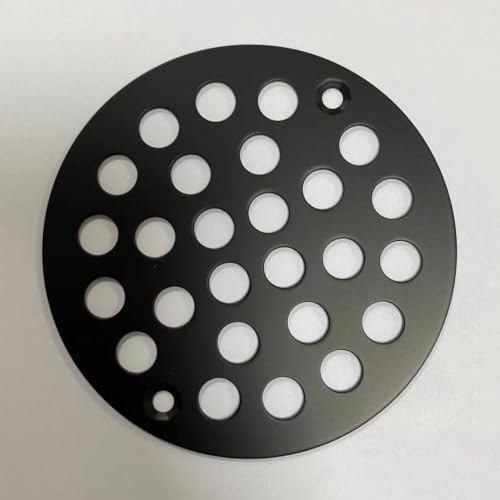 4 OD Black Stainless Steel Shower Strainer