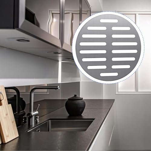 Styquenzer 6-Inch Stainless Steel Round Floor Drain Cover Silver