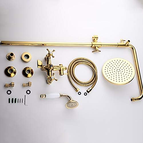 GSPDJ Gold-Plated 3-Function Bathroom Shower System