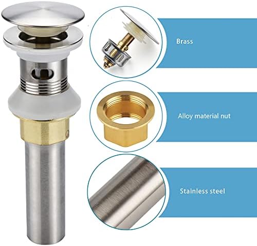 Bathroom Sink Drains 2 Pack Anti-Clogging Stopper