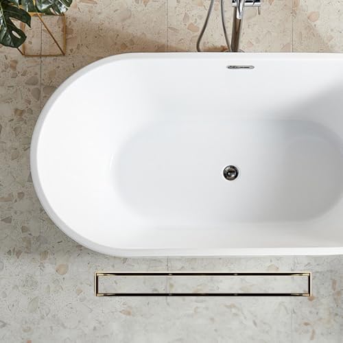 LISEEGO Linear Shower Drain 12 Inch Gold