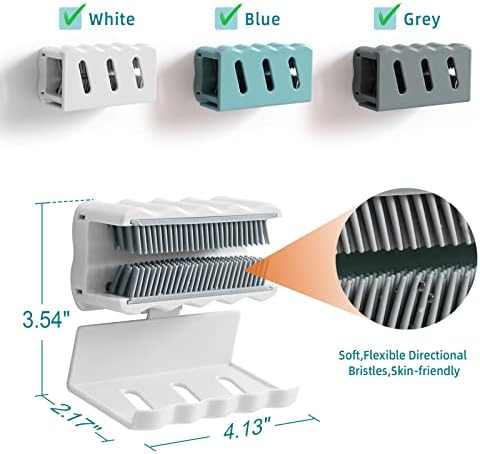 2-in-1 shower hair catcher reusable protector foldable design white