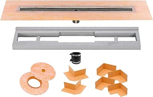 All-in-one Waterproof Linear Shower Drain Kit for KERDI System