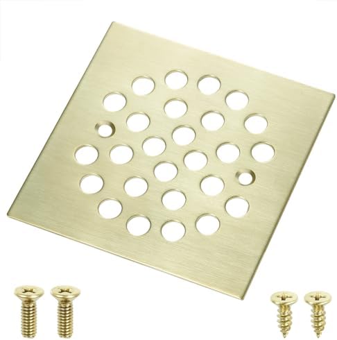 4 14-inch Square Shower Strainer