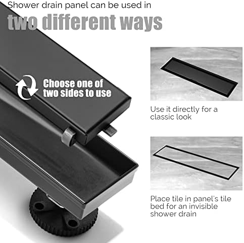 High-Displacement 24-Inch Shower Drain