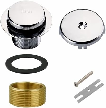 Chrome Bathtub Drain Kit Matte Black