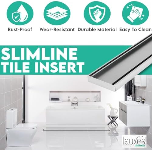 Lauxes Drains Linear Shower Drain 84 Inch Rustproof