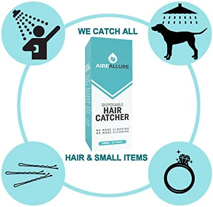 25 Pack Hair Catcher for Bathroom Sink or Bathtub