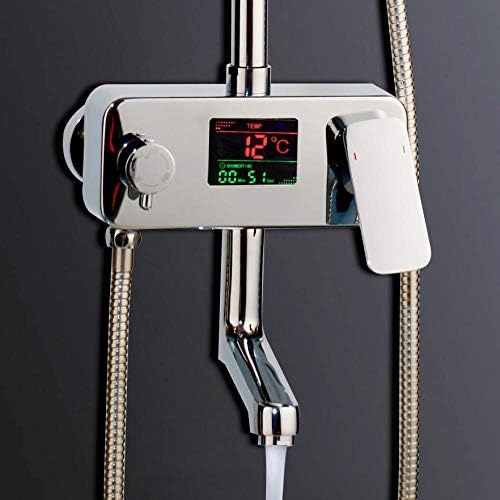 8-inch rainfall shower Faucet Set Brass mixer valve handumped bathroom