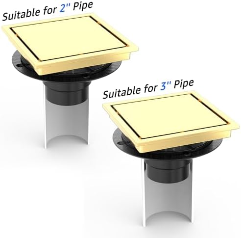 Sturdy 6 Square Shower Drain