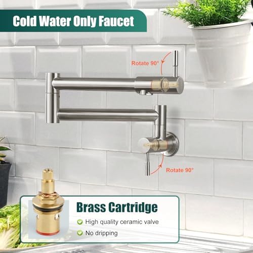Exposure Pipe 8 Rainfall Faucet Adjustable 100cm-140cm Dual Flow by Heyalan