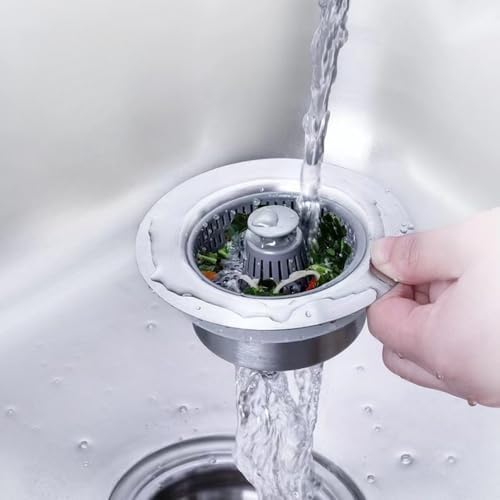 EMSTAR 3-in-1Kitchen Drain Stopper Strainer