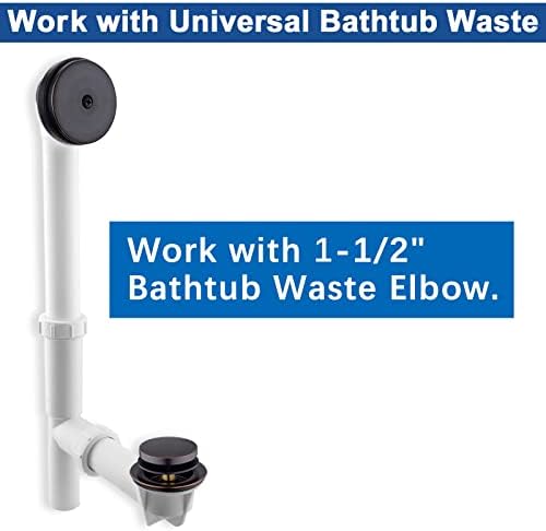 Easily Installed Tub Drain Kit for Oil Rubbed Bronze