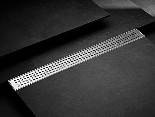 HEATGENE 24-Inch Linear Shower Drain with Stainless Steel Grate