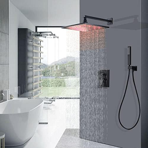 LED Rainfall Sprayer Faucet - Matte Black