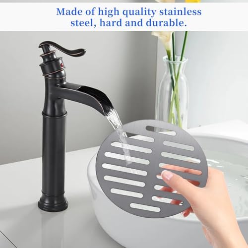 Styquenzer 6-Inch Stainless Steel Round Floor Drain Cover Silver