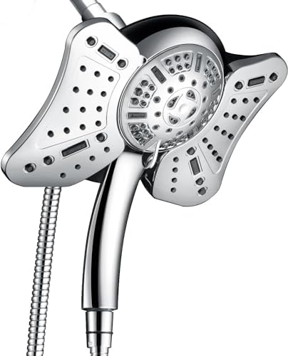 GRICH Dual 25GPM Shower Head Combo with 9 Spray Modes Versatile Powerful
