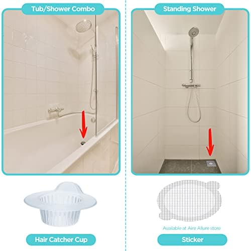 25 Pack Hair Catcher for Bathroom Sink or Bathtub