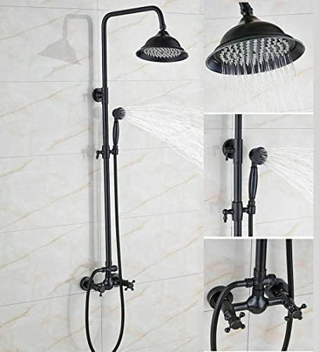 Wall-Mounted Rain shower Faucet System with Hand-Held Shower Faucet
