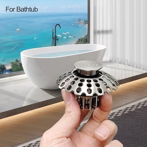 Premium bathtub drain stopper with hair catchers