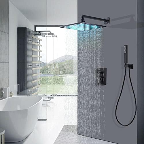 LED Rainfall Sprayer Faucet - Matte Black