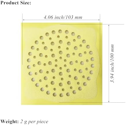 4 Inch Round Disposable Shower Drain Hair Catcher White 30 PCS