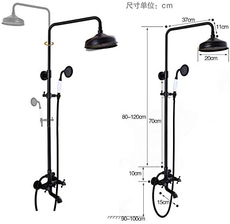 Huin Wall-Mounted Bathroom Shower Faucet Set