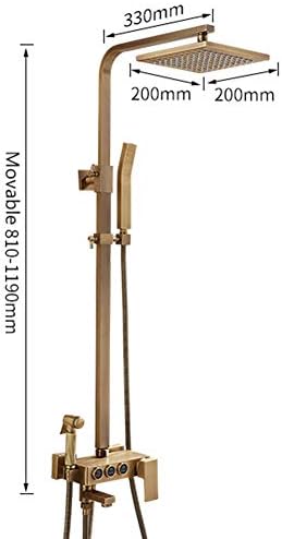 NIEH antique bronze bath bidet set