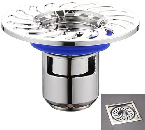 Silver-Odorless Brass Floor Drain Plug