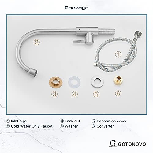 Gotonovo Ceiling Mount Shower Faucet Brushed Nickel 12-inch Square