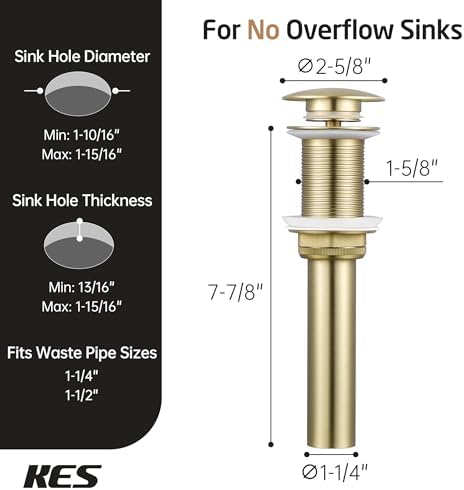 Premium Vessel Sink Drain for Privacy Protection